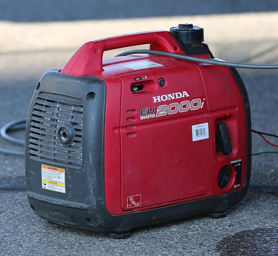 A Honda EU2000i portable inverter generator