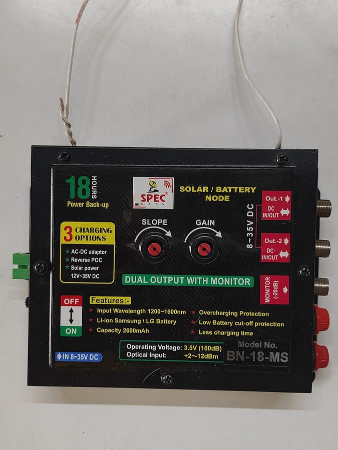 A solar charge controller with a digital display and screw terminals