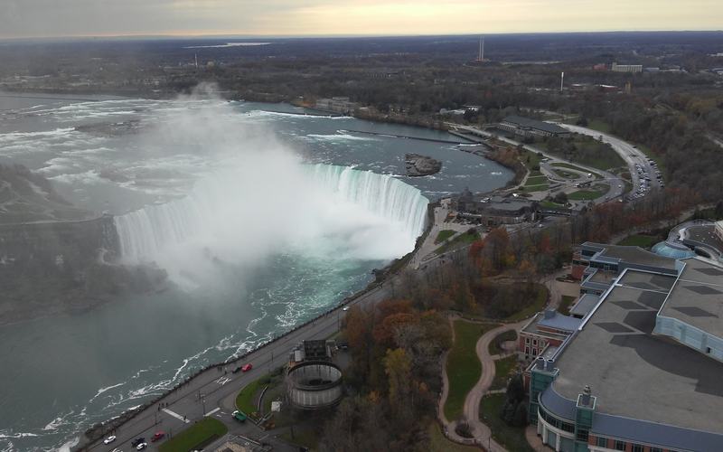 Niagara Falls seen from the Skylon Tower, New York