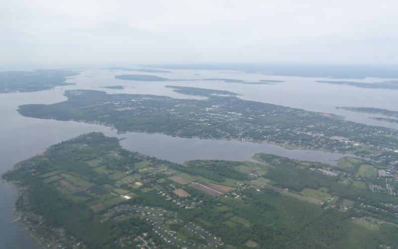 Narragansett Bay from Aquidneck Island, Rhode Island
