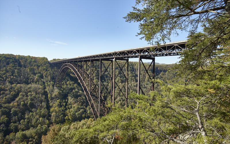 The New River Gorge Bridge over the New River Gorge, West Virginia
